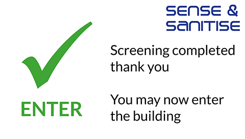 Sense & Sanitise - You May Now Enter